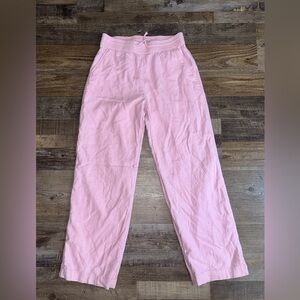 Abercrombie Kids Pink Wide Leg Pants Size 11 12 Girls Lounge Elastic Waist